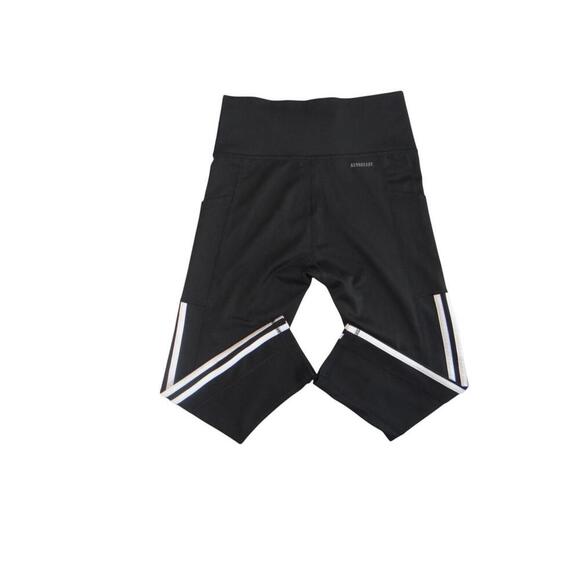 Adidas Women's Performance Leggings - Black with Stripes - Picture 3 of 6